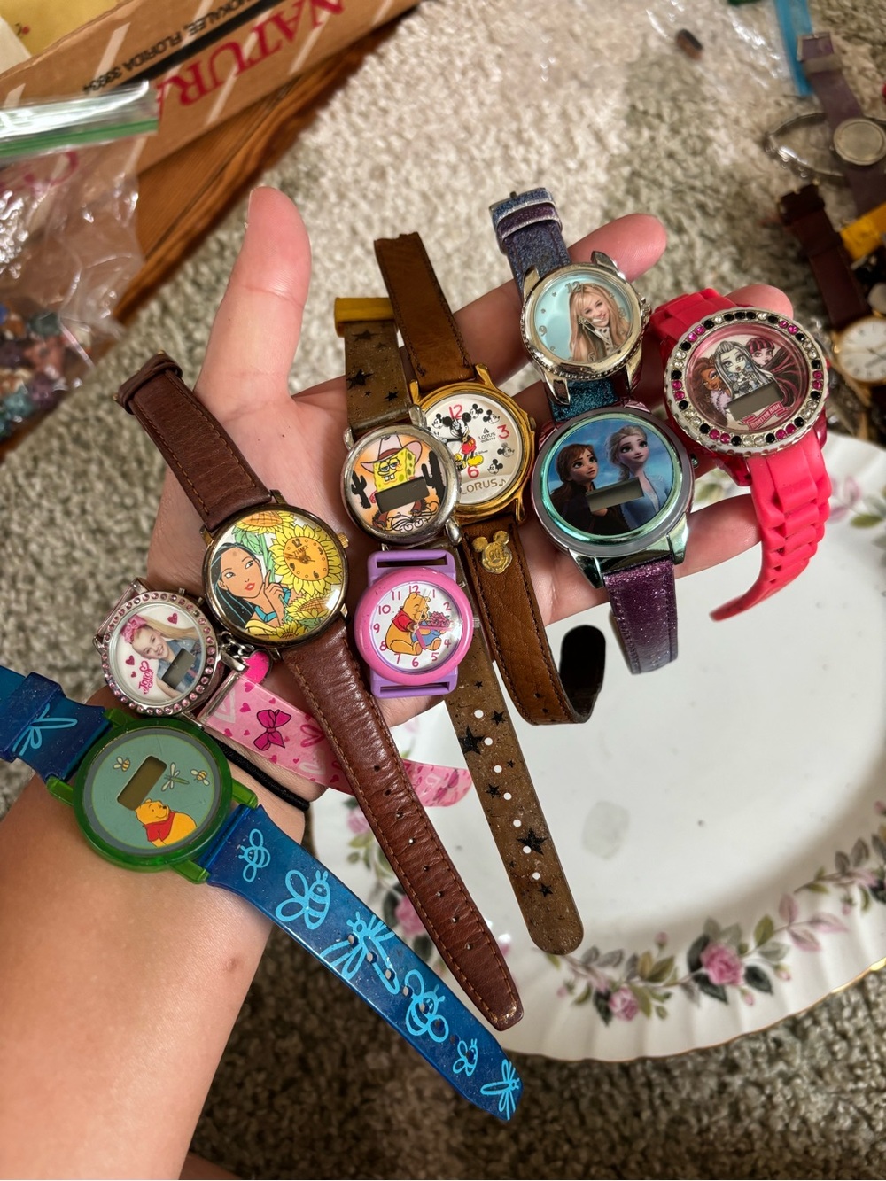 Disney and Character Watch Lot - Assorted Colors